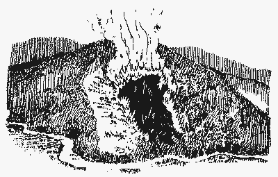 fire burning hillside